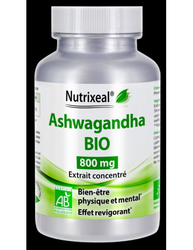 Ashwagandha BIO Standard, extrait concentré, 600 mg par gélule.