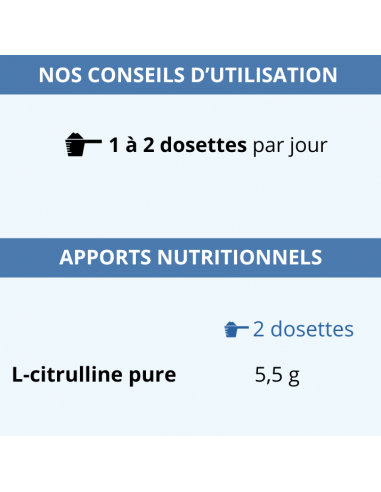 L-Citrulline : 100% pure, en poudre