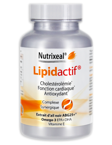 Complexe synergique : extrait d'ail noir spécifique standardisé, omega-3 EPA et DHA et la vitamine E.