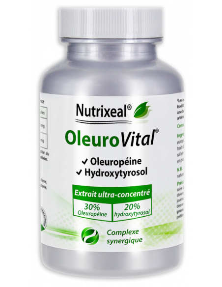 Feuilles d'olivier hautement concentrées en principes actifs : 500 mg par gélule à 30 % d'oleuropéine.