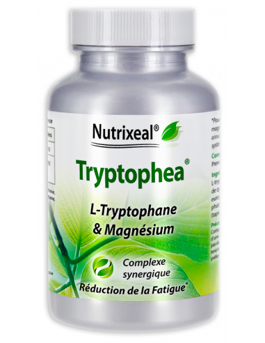 Tryptophea Nutrixeal : L-Tryptophane, précurseur de la sérotonine et de la mélatonine : 220 mg par gélule.