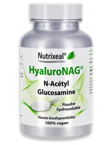 HyaluroNAG Nutrixeal en poudre : N-Acétyl Glucosamine (NAG) vegan.