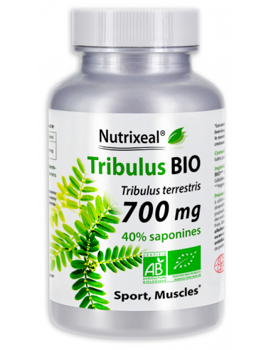 Nutrixeal : extrait standardisé de Tribulus terrestris BIO, 700 mg par gélule, 40% saponines.