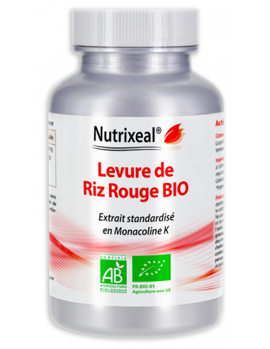 Levure de riz rouge BIO* standardisée en monacoline K