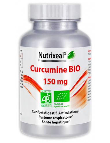 Curcumine BIO Nutrixeal : Curcuma longa, 95% de curcumine