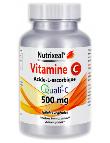 Nutrixeal : acide L-ascorbique qualité Quali-C, en poudre 100% pure, sans additif. Seule vitamine C fabriquée en Europe.