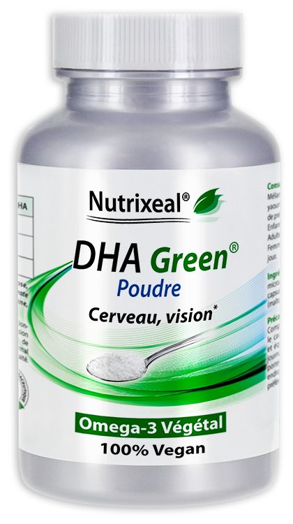  DHA Green Poudre : Omega-3 DHA 100% Vegan