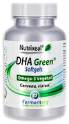 DHA Green : omega-3 VEGAN, 250 mg de DHA végétal, en capsules molles vegan (softgels)
