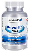 Omegartic DHA+ : omega-3 qualité Epax ultra purifiés, concentrés en DHA, en gélules