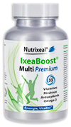 Multivitamines IxeaBoost Multi Premium 33 actifs: minéraux, omega-3 et antioxydants, en gélules